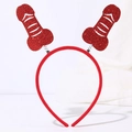 Serre-tête de fête rouge pour adultes avec cœurs à paillettes montés sur ressorts - Style 26 (Parodie Rouge Paillettes)
