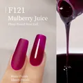 Mulberry purple plant-based nail polish with matte and glossy finishes, shade F121 - F121 Mulberry Juice