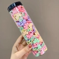 Colorful bow hair ties set for girls in a clear cylinder container, highly elastic material - Plaid Bow Style (6#) / 20-Piece Set
