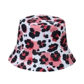 Chapeau bob femme à motif léopard rose avec un dégradé tendance pour l'été - Rose