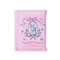 Cartera corta rosa de tres pliegues para mujer con linda ilustración de un conejito - Rosa