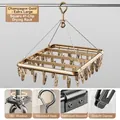 Champagne gold square drying rack with 41 clips made of durable aluminum alloy - Champagne Gold Square - Extra Large 41 Clips
