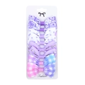 Lot de barrettes à nœuds licorne arc-en-ciel avec motifs floraux et à pois pour filles - 429-3 Violet Lilas Bleu