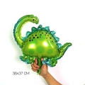 Green dinosaur foil balloon for birthday party decorations measuring 38x37 CM - Mini Brontosaurus