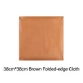 Reusable non-stick 38x38cm brown baking mat with folded edges for cake ovens - 38x38cm Square-Brown