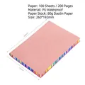 Pink B5 PU leather notebook with rainbow edges and 200 pages of 80g premium paper - B5 / Pink