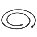 Collana a catena a serpente in acciaio inossidabile nero con chiusura a moschettone - Larghezza 3mm (KN203519-Z) / Nero