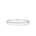 Elegant S925 sterling silver thin bangle featuring a full circle of micro-pave zircons - 19cm / Pave Zirconia White (19cm)