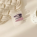 Detalle de dulces pinzas para el cabello moradas y rosas en formas ovaladas y onduladas - Set de 4 piezas / 1# Púrpura