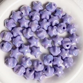 Macro shot of purple aurora star beads in a white bowl for DIY jewelry making accessories - 16mm (Hole approx 2.5mm) / Purple