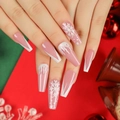 JP2687-Pink Snowflake Sequin French