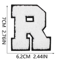 Letter R White