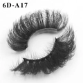 Dramatic 6D-A17 voluminous Russian curl false eyelashes with a clear band finish - Extreme Thick Curled Style(6D-A17)