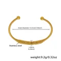 Detailed size chart for the gold stainless steel spiral cuff bracelet with ball ends - One Size / Spiral Spring Ball Style (Z165) / Gold