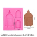 Molde de silicona rosa para fondant y chocolate con relieve de jaula de pájaros - Rosa