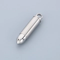 Pendentif balle en argent poli en acier inoxydable avec un design créatif minimaliste - Argent (Pendentif Uniquement)
