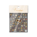 Stickers nail art 3D en relief avec bouledogues français et illustrations de cuisine - Baguette de Bouledogue Français (to1289) / Feuille Unique Gauffrée 5D