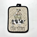 Tapete de cocina de algodón grueso estilo country con estampado de animales de granja - Granja