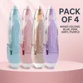 Set of 4 retractable correction tapes in pastel colors with 6M PET transparent film - Classic Style 4-Color Set