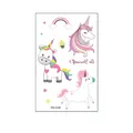 Pegatina tatuaje de unicornio impermeable para niños con arcoíris modelo WS-A146 - Unicornio Sé Tú Mismo (WS-A146)