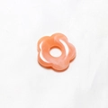 Umweltfreundlicher fünfblättriger Blumenanhänger aus Acryl in lebhaftem Orange - Rotbeige