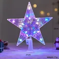 Estrella LED para copa de árbol de Navidad con luces de colores 23cm - 22cm Lineal Luz de Color