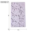 Purple silicone mold for Christmas elk star sweater patterns, size 20.3x11.5x1.3cm - Christmas Star Reindeer pm-70