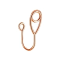 Minimalist U-shaped non-piercing faux nose ring clip in elegant rose gold finish - Style 4 Rose Gold