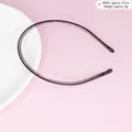 Klassieke zwarte metalen veer hoofdband met 0,5 cm breedte en lichtgewicht 9g - Met Beschermhoes / 10# Kleine Veer Stijl
