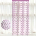 Tenda a perline a forma di diamante rosa viola per sfondo festa e decorazione - Tenda a Diamante in Tinsel Rosa 1*2m