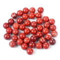Polished natural red jasper round beads 14mm spheres without holes for jewelry making - Red Jasper