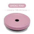 Smoke pink 10.1cm matte lid with straw hole for 710ML stainless steel bubble tea cups - Fits 710ML Cups / Smoky Pink