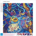 DIY 5D diamond painting kit featuring a colorful reindeer design in 40x40cm size - LY5020 Colorful Deer