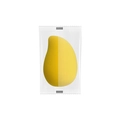 Single yellow mango shaped beauty blender in transparent packaging for makeup - Yellow Mango (Bagged)