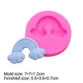 Stampo in silicone rosa per decorazioni torte arcobaleno e artigianato in gesso profumato - Arcobaleno Nuvola / Rosa