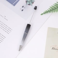 DIY beadable ballpoint pen featuring a modern black, grey, and white gradient finish - Black Gradient