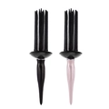 Black and pink volumizing hair root clips and combs for fluffy hairstyling tools - Black Gen 2 + Light Pink Gen 2 (2-Piece Set)