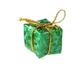 Groene laser schuim geschenkdoos decoratie met gouden koord voor de kerstboom - 1.5cm / Groen