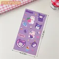 Purple cartoon aesthetic stickers featuring rabbit and sweet devil motifs, 8.2x15.2cm - 3# Purple-Cute Rui Rui Bunny