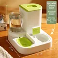 Avocado green 2-in-1 automatic pet feeder and water dispenser with ceramic bowl - Ceramic Model (Gen 1) / Feeding and Watering Integrated Machine / Avocado Green
