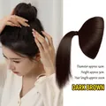 Dark brown hair padding insert with bionic design to add natural hair volume - Hair Root Padding Invisibility Clip / Dark Brown