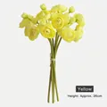 Artificial yellow ranunculus bridal bouquet with twine wrap, 26cm tall faux flowers - Height approx 26cm / Yellow