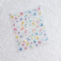Iridescent laser sea shell and starfish nail art stickers M-109 with ultra-thin adhesive - Iridescent Phantom Ocean Style (M109)