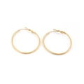 Große goldene Creolen mit raffiniertem strukturiertem Spiralmuster für Damen Mode - Gold Spirale (40*2mm)
