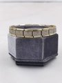 Italian modular charm bracelet with gold trim and I Love Dancing engraved links - 0126-i Love Dancing (section 1)