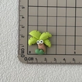 Cartoon coconut tree resin miniature with smiling face, sized 2.5x2.5cm for DIY crafts - Coconut Tree