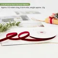 0.6cm wine red velvet ribbon for Christmas gift wrapping on a 4.5m roll spool - 0.6cm Wide / 4.5m Long / 0.1