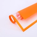 Orange and transparent waterproof plastic wrapping paper roll for floral bouquets - Pure Paper - Warm Day Orange