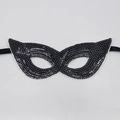 Zwarte pailletten masquerade masker feest oogmasker kostuum accessoire carnaval stijl - Pailletten-zwart