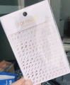 Detail showing 3D rose gold alphabet nail decals with embossed metallic letter textures - Rose Gold (WG720)